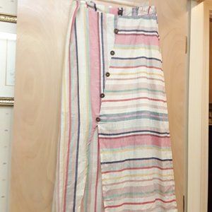 Pink rainbow pastel button skirt